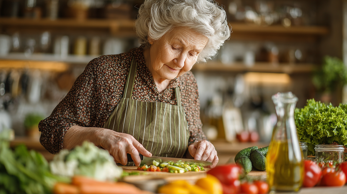 Друзі разом готують здорову їжу